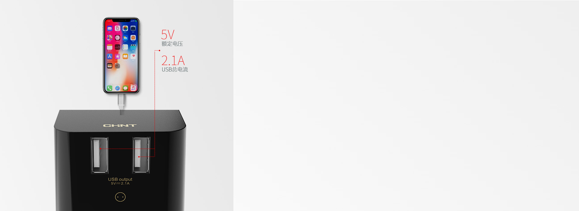 雙USB接口，充電更方便 DC 5V ...