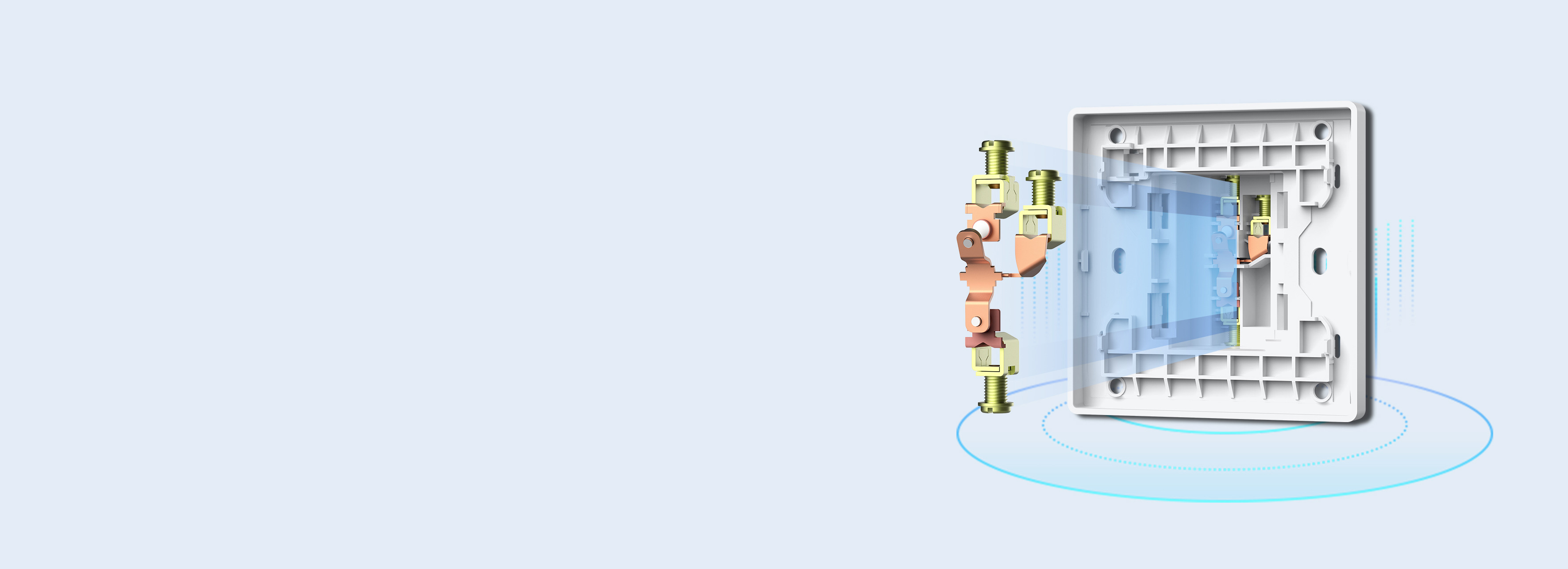 優選材質保障性能 面板開關擺動件采用高...