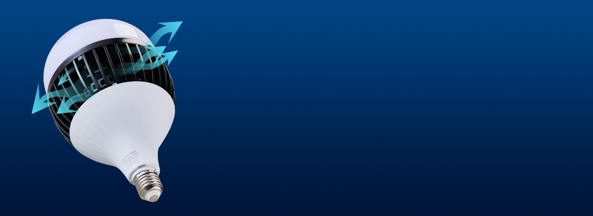 鰭片式對流散熱設計 正泰照明球泡QP2...