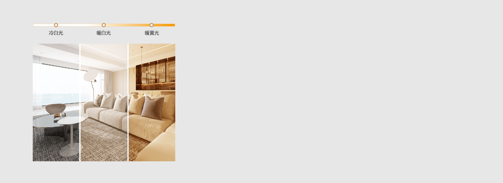 三段調光，生活需要多一點選擇 三色分段...