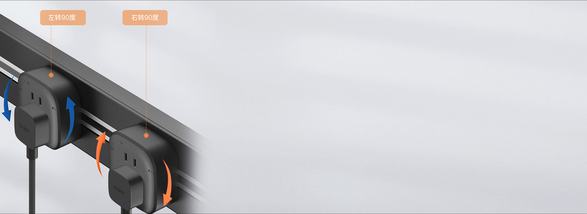 輕旋控電，優(yōu)雅用電 順時針旋轉(zhuǎn)90°，...