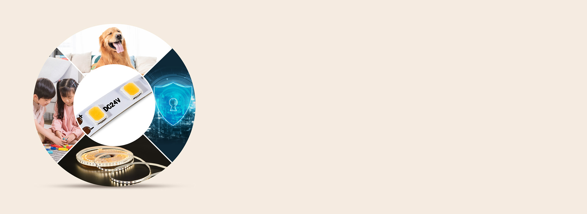 24V低壓燈帶，安全可靠 相對(duì)于高壓燈...