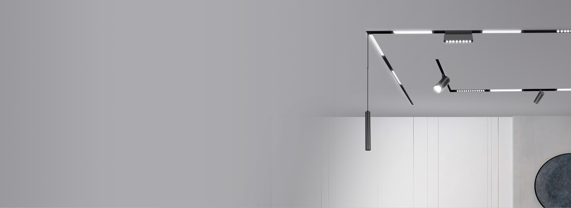 磁吸軌道燈 藝術，或是魔術。相互碰撞，...