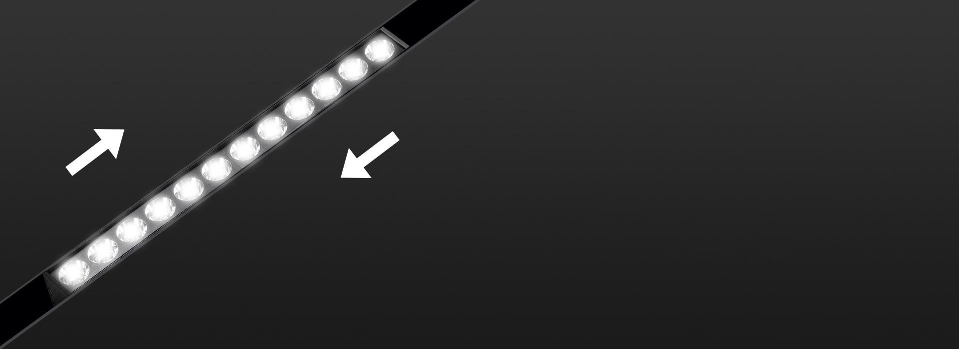 自由布光，發揮你的想象 燈具在軌道靈活...