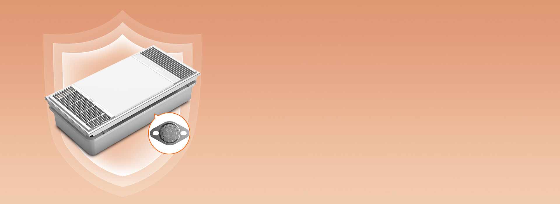 過熱保護，為安全加一道屏障 內置105...