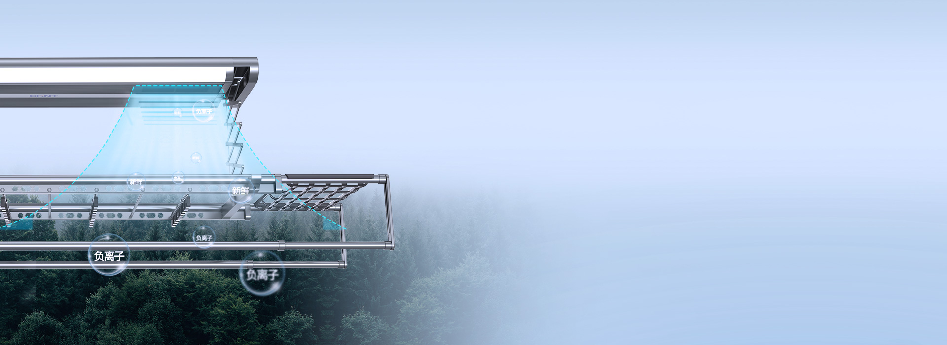 負(fù)離子凈化，呼吸更清新 吹風(fēng)自帶負(fù)離子...