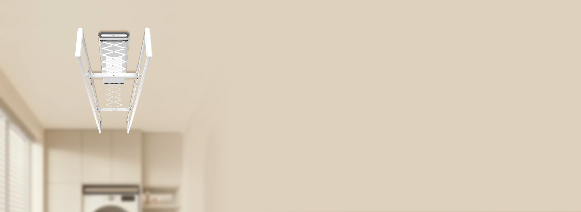 是智能晾衣架，也是裝飾品 輕奢極地白，...