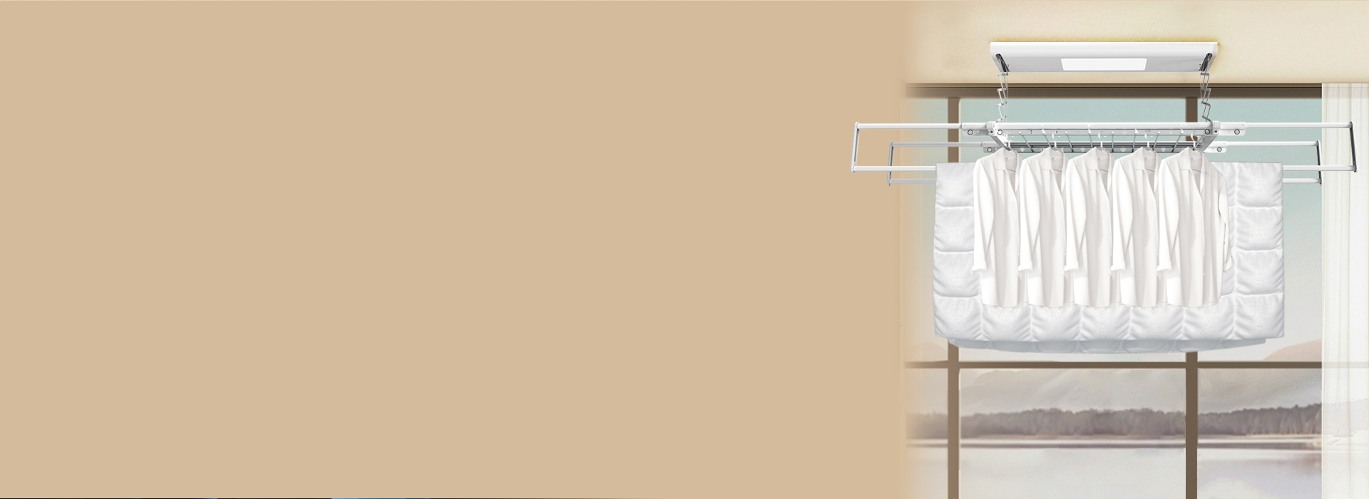 多功能伸縮四桿，衣被可同曬 正泰NEJ...