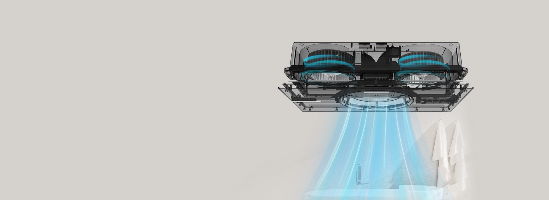 雙核動力強，澎湃送風換氣 強勁動力的直...
