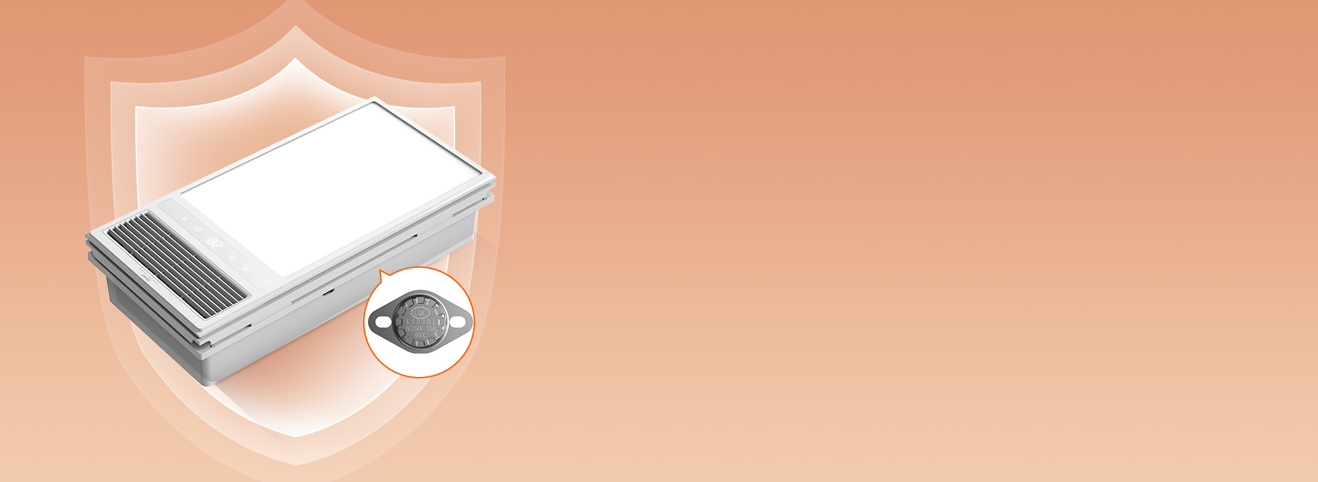 過熱保護 內置95℃自復位溫控器，如果...