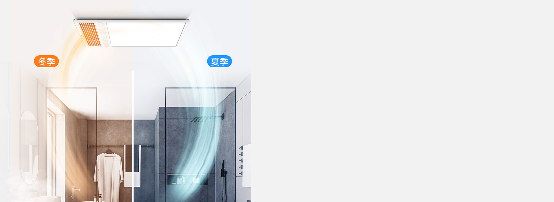 一年四季，溫暖清新 換氣/吹風采用獨立...